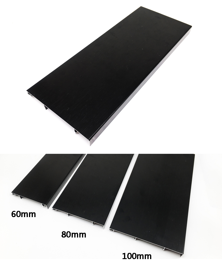 black gold aluminum baseboard