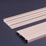 0.8mm Thick Cedar Wood Grain Aluminum Baseboard for Wall Protection