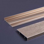 0.8mm Thick Champagne Brushed Wire Aluminum Skirting Panel