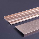 0.8mm Thick Violet Gold Color Aluminum Alloy Skirting Panel