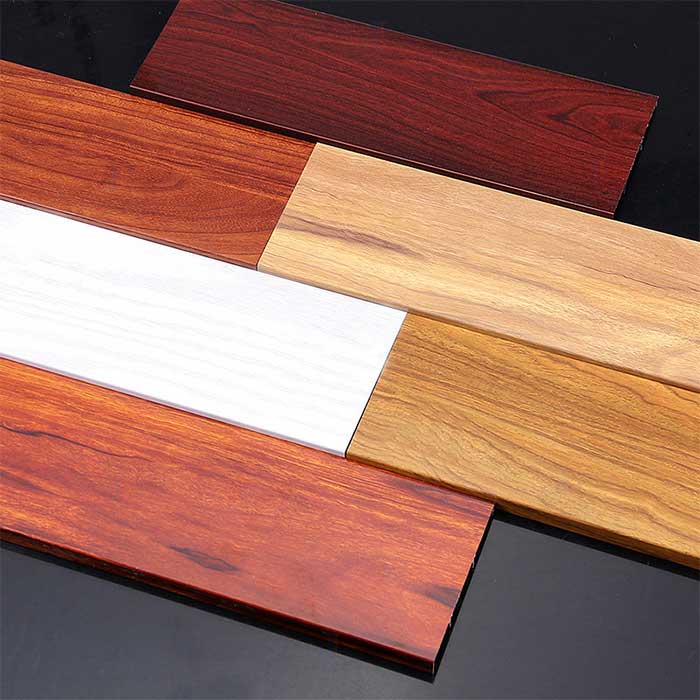 1.0 mm thick Wood Grain Aluminum Alloy Skirting Board