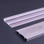 1.0mm Thick Wood Grain Aluminum Skirting Panel for Indoor Decoration