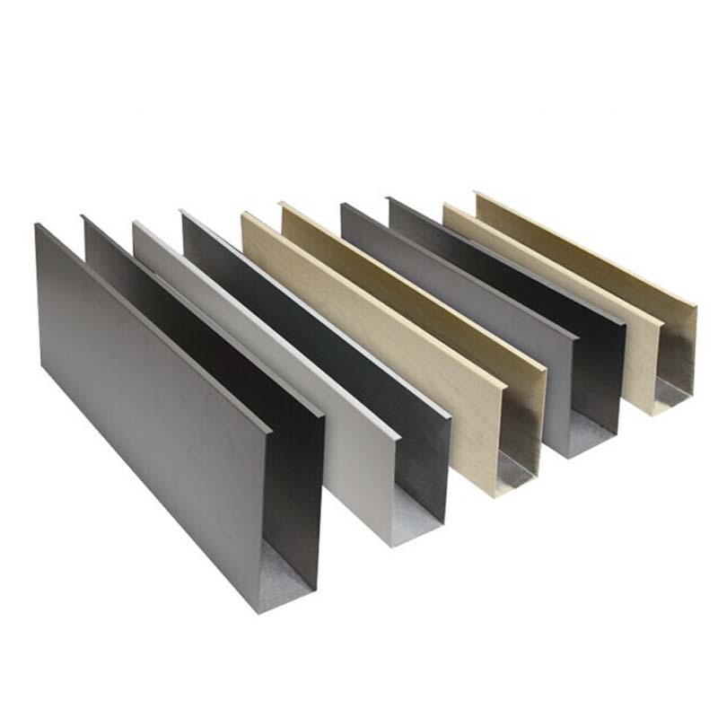 1.0 mm u shaped aluminum baffle ceiling tiles