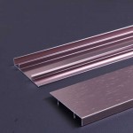 1.0mm Thick Acura Red Wire Drawing Aluminum Baseboard