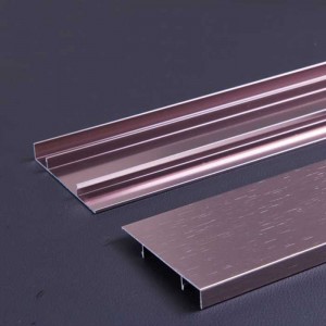 1.0mm Thick Acura Red Wire Drawing Aluminum Baseboard