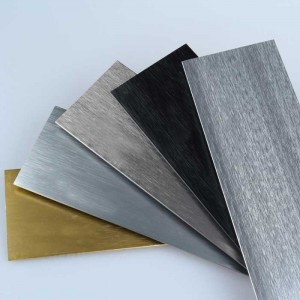 1.0 mm thick Brushed Wire drawing Aluminum Baseboard Floor Decoration