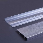 1.0mm Thick Iron Grey Wire Drawing Aluminum Baseboard