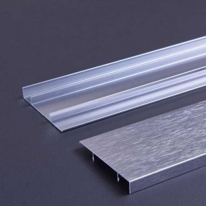 1.0mm Thick Iron Grey Wire Drawing Aluminum Baseboard