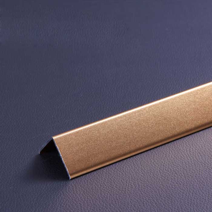 1.2 mm Thick Scrub Titanium Gold Color Aluminum Skirting Panel for Wall Corner Decor