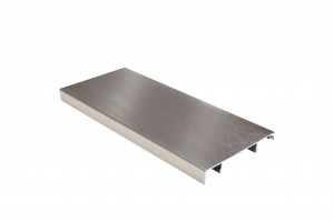 1.2mm Thick Rose Gold Aluminum Skirting Board for Office Decoration