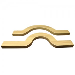 Wood Grain Curved Baffle Aluminum Ceiling