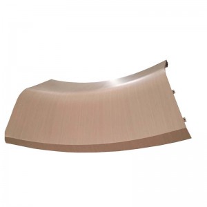 Wood Grain Hyperbolic Aluminum Cladding Panels
