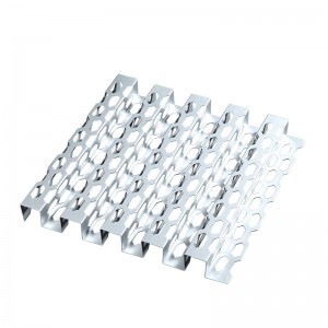 Audi Construction Perforated Fold Wave Aluminum Curtain Wall Panel